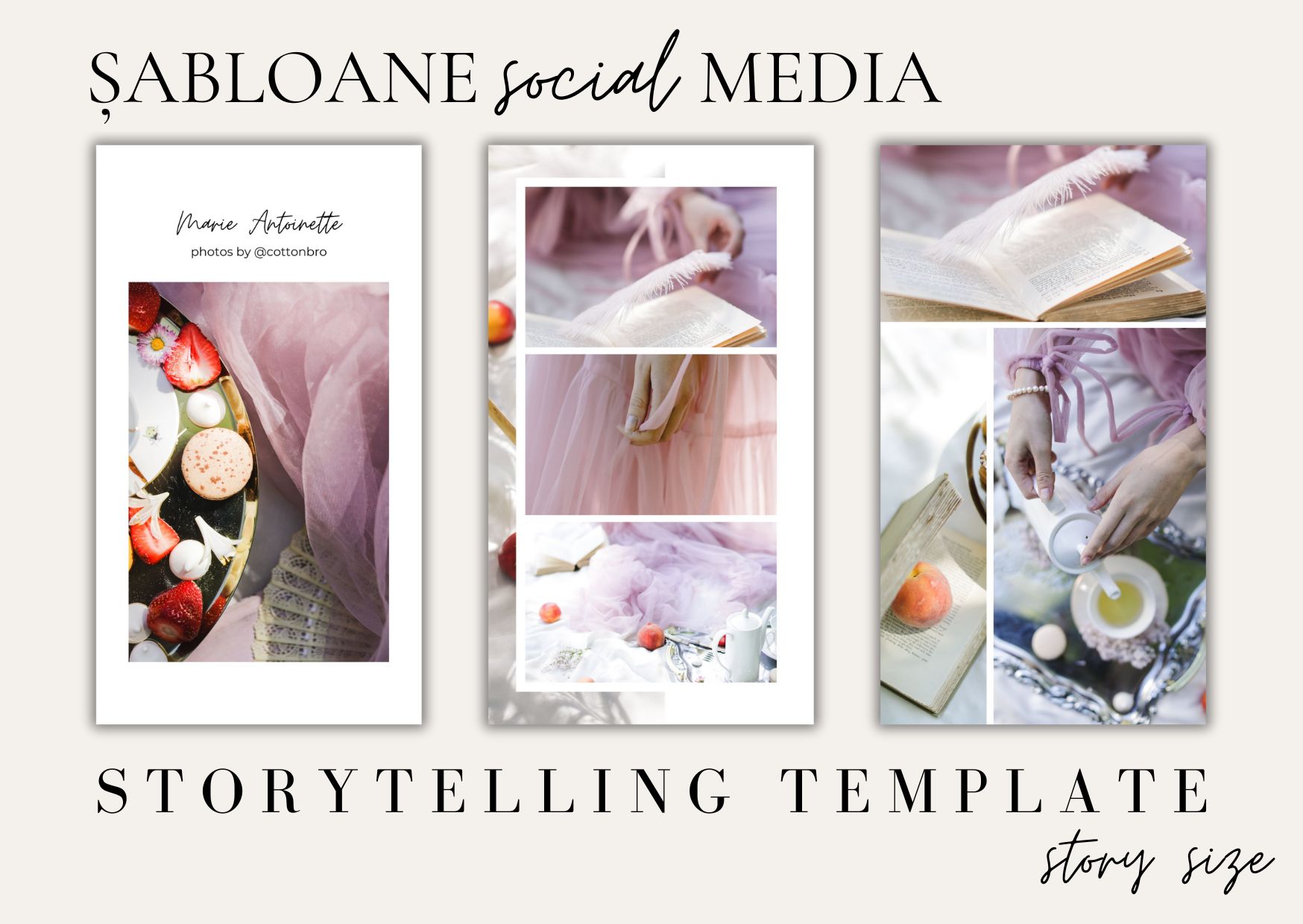 Sabloane pentru story - photo album edition