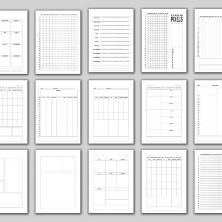 Mockups Design Agendă digitală imprimabilă - Edit your life - the minimal