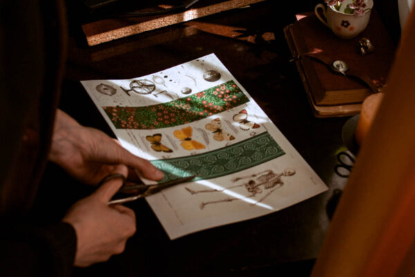 vintage bookmark set - print it yourself - fata care editează