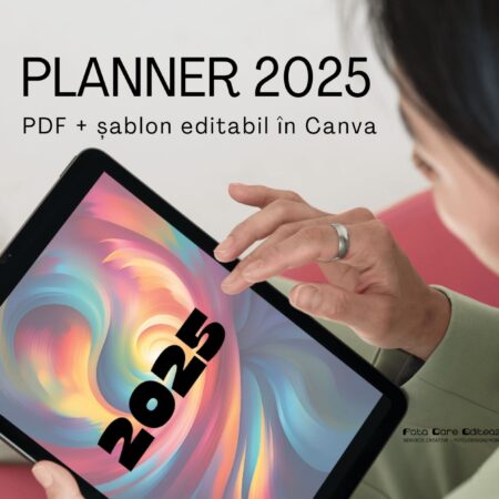 1 Agendă 2025 PDF - digital/de printat - planner anual