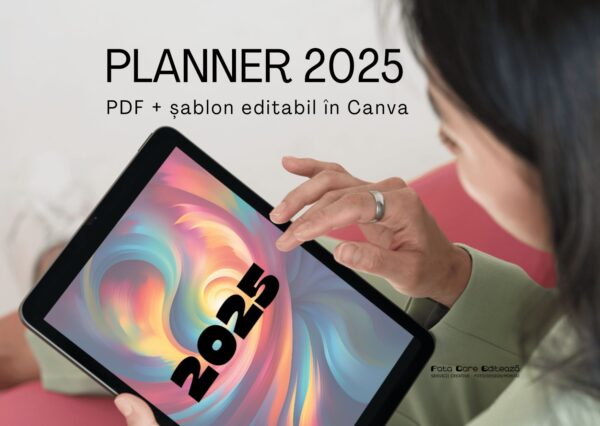 Agendă 2025 - planner anual PDF - digital/de printat