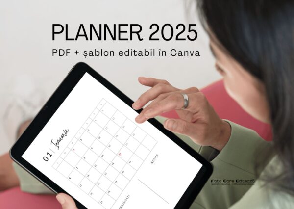 Agendă 2025 - planner anual PDF - digital/de printat - Image 4
