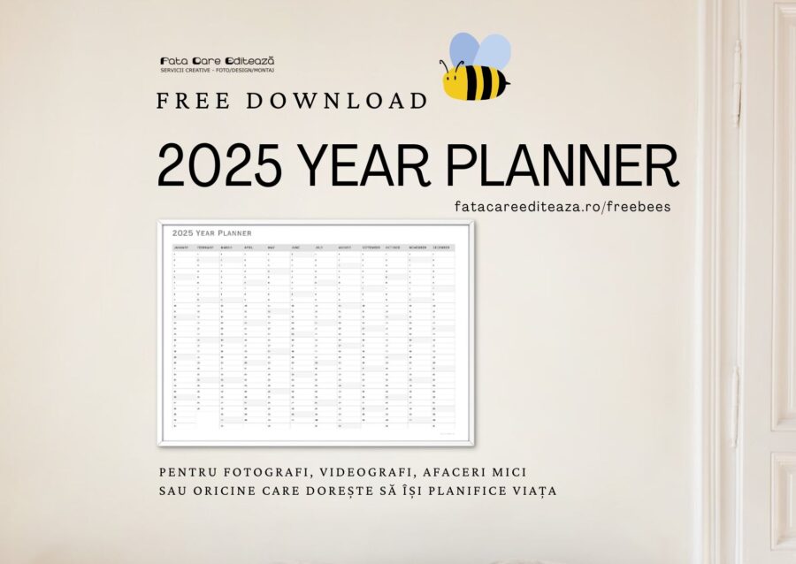 Calendar anual 2025 - PDF imprimabil