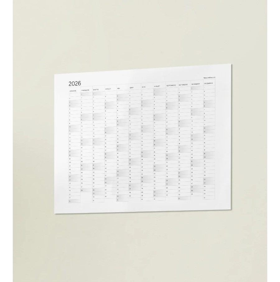 Calendar anual 2026 - PDF imprimabil