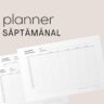 Weekly planner - planner săptămânal - PDF imprimabil - 1 pagină