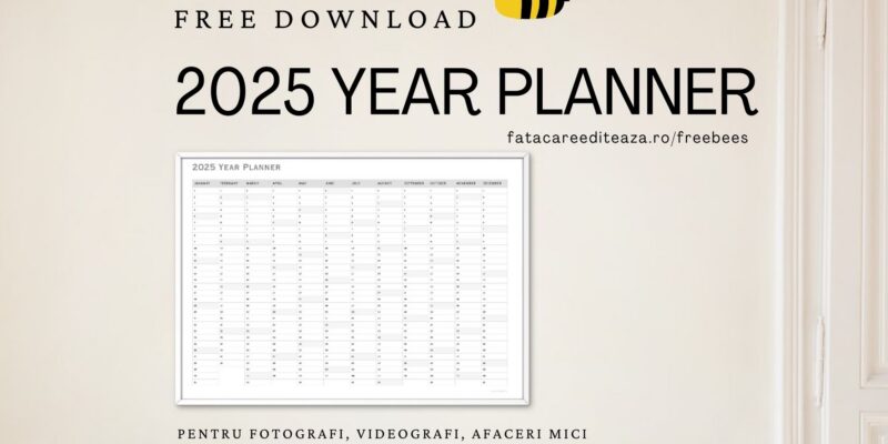 Calendar anual 2025 - PDF imprimabil